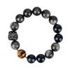 Obsidian Lion Dance Single-Loop Bracelet: Trendy Unisex Bestseller