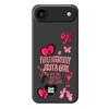 For iPhone 17 Air Case Pink Elements Pattern Printing Straight Edge TPU Phone Back Cover