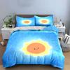 Sunny-Themed Decorative Set Multiple Sizes Kid'S And Adults' Bedroom Exquisite 3Pc Bedding Set, Gift