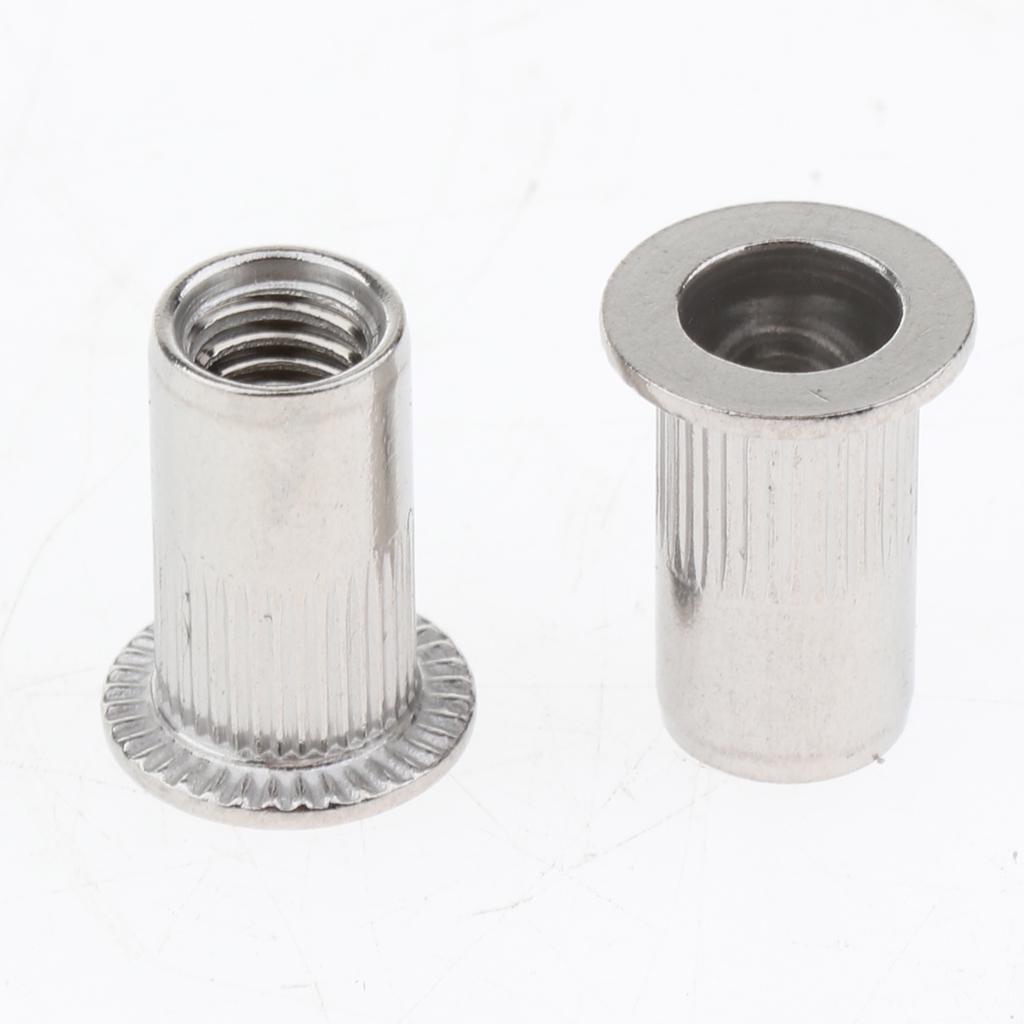 100Pcs/Lot M4 Stainless Steel Metric thread Rivet Nut Rivnut Inserts