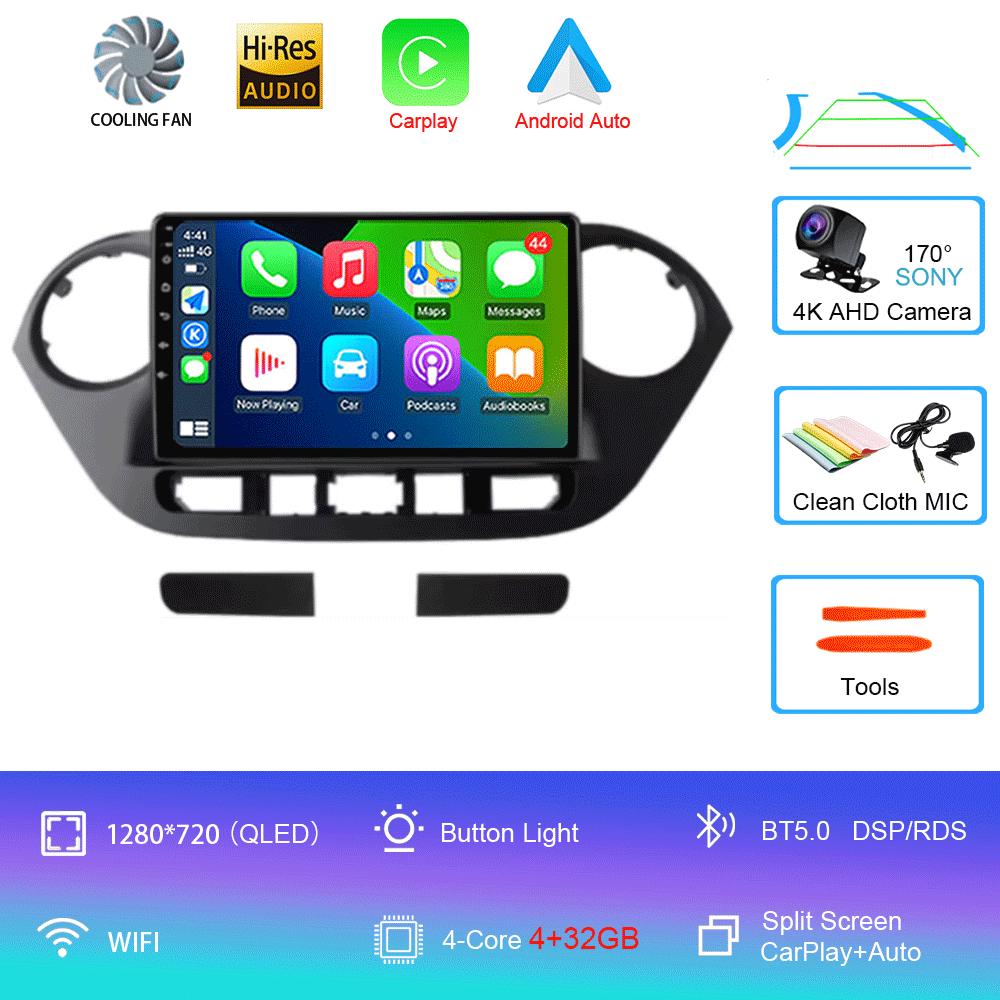 

Автомагнитола Android 14 для Hyundai Grand I10 2013-2018 Мультимедийный плеер 2Din GPS Навигация Carplay Стерео DVD Головное устройство Динамики