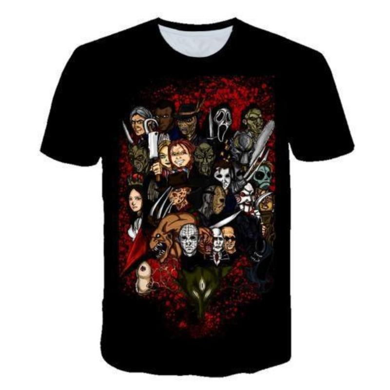 

3D-печать Мужские короткие рукава Череп Короткие рукава Мужские модные повседневные спортивные футболки Мужские 6XL