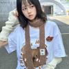 Korean Style Neck Tie Letter Neckerchief Fashion Y2K Knitted Long Scarves  Streetwear