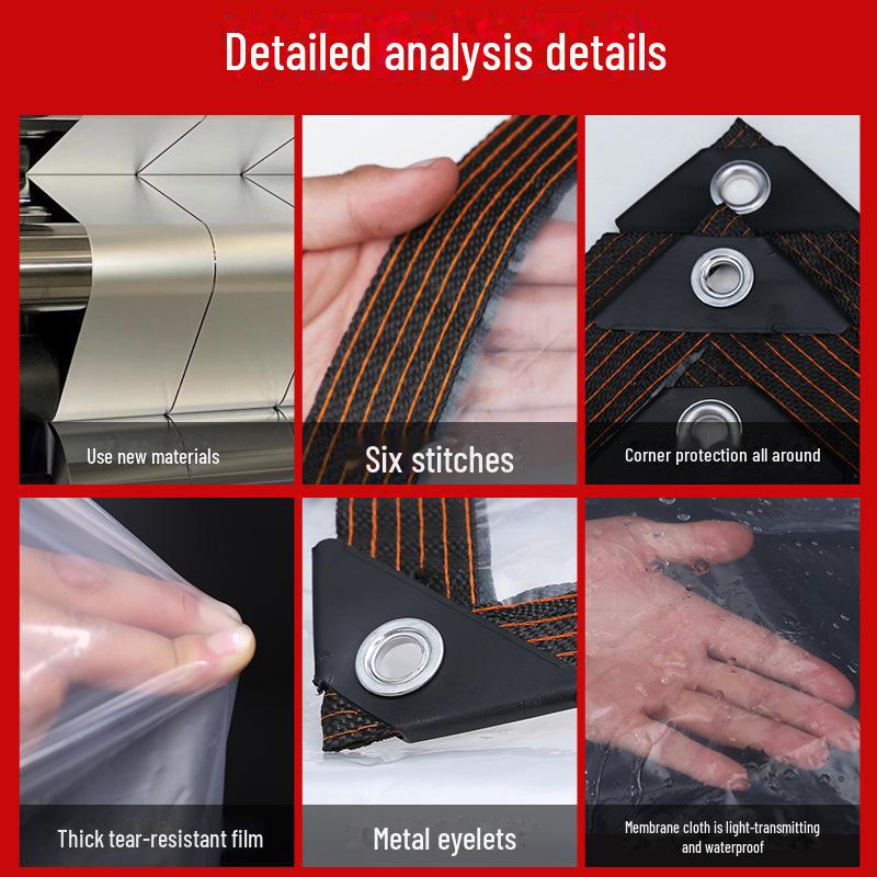 Transparent Rainproof Plastic Cloth for Succulent Plants - Insulated and Dustproof Cover for Balconies and Windows