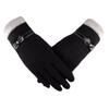 Warm Driving Outdoor Plush Fashion Accessories Full Finger Gloves Bow Mittens TouchScreen Gloves