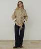 CITYBREEZE High-Neck Belted Half Trench Coat_Beige
