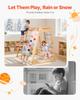 Indoor Playground Jungle Gym, 7-in-1 Wooden Indoor Playground for Kids, 113KG Montessori Climbing Toys Playset with Swing, Monkey Bar, Slide, Wooden