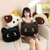 45cm Cute Cat Plush Pillow Stuffed Soft Calico Black Cat Throw Pillow Cushion Sofa Home Decoration Birthday Gift
