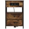 Nightstand Set (2 Pcs) Smoked Oak 40 X 31 X 60 Cm