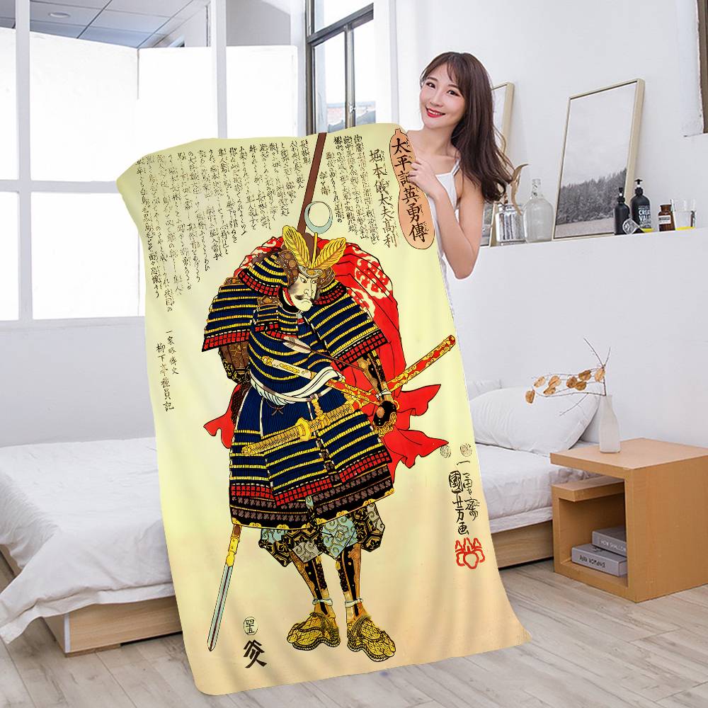 Vintage Japonia Sztuka Ukiyo-e Koc z Mikrofibry Szybkoschnące Ręczniki Plażowe Nadwymiarowy Druk Super Chłonny Koc Ręcznikowy Basenowy