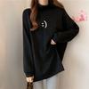 VAYLA Velvet Turtleneck Long Sleeve Tops Ladies Casual Solid Color Pullovers Undershirt Loose Autumn Winter Thin T-Shirts Fashion Women's Clothing