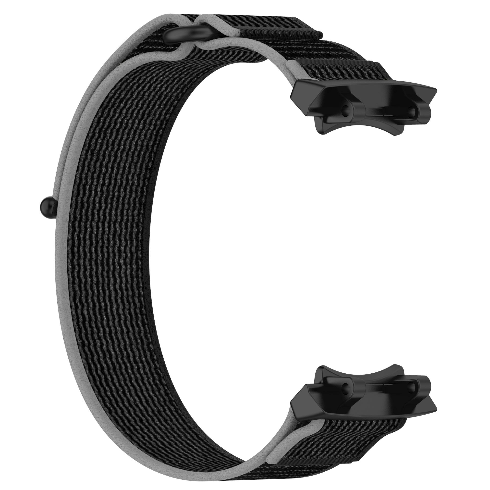 

For Huami Amazfit T-Rex 3 Wtch Band Nylon Braided Replacement Watch Strap Orange+Grey