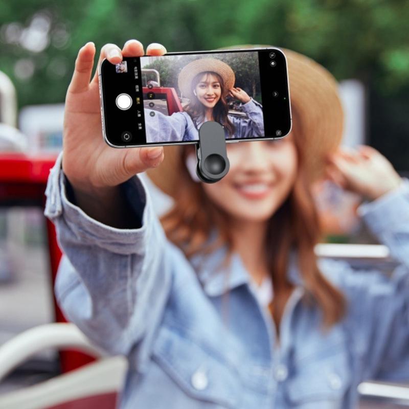 Clip On Shot Mirror for Phone Rear Camera Reflective Back Shot Tool For Selfe Live Streaming