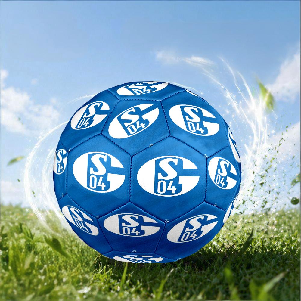 Shining Star Of Fc Schalke Size 5 Soccer Ball,Indoor/Outdoor Suitable for Training Matches Tournaments Practice Games Perfect Gift for Fan