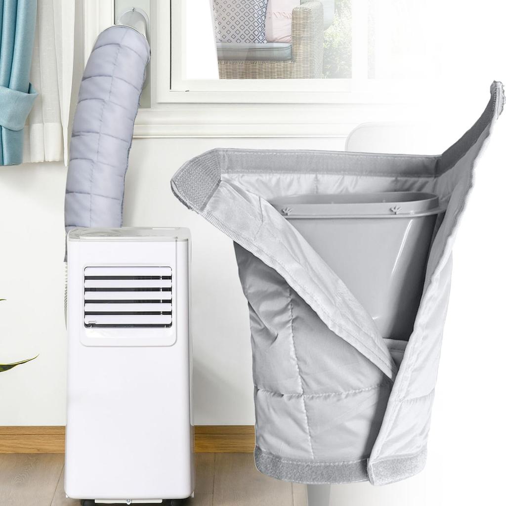 Mobile Air Conditioning Hose Insulation Cover Heat Reduction AC Duct Vent Cover Exhaust Tube Interface Cover For Workplace Dorm