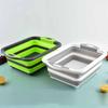 With Colander Collapsible Sink Space Saving Folding Chopping Board  Kitchen Storage