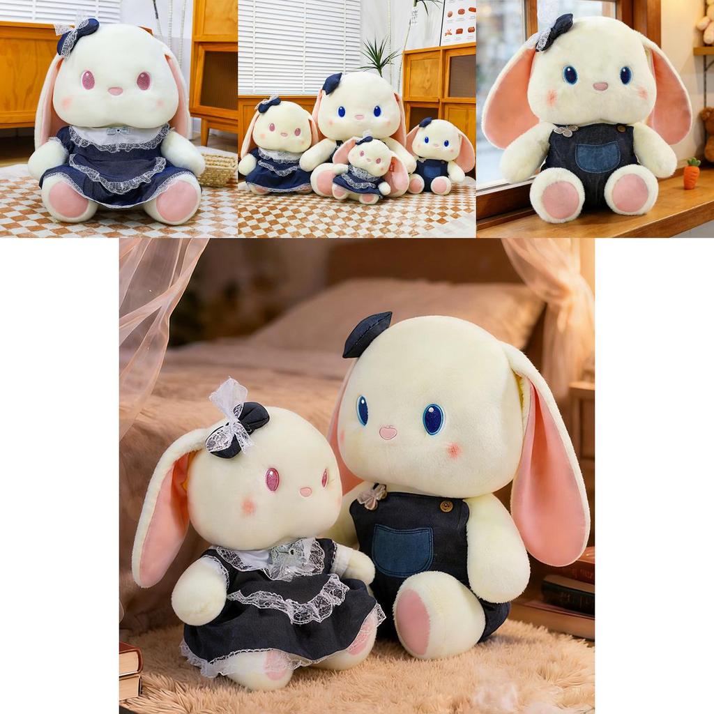 Plush Bunny Toy With Lace Dress For Kids And Baby Girls As Birthday Gift