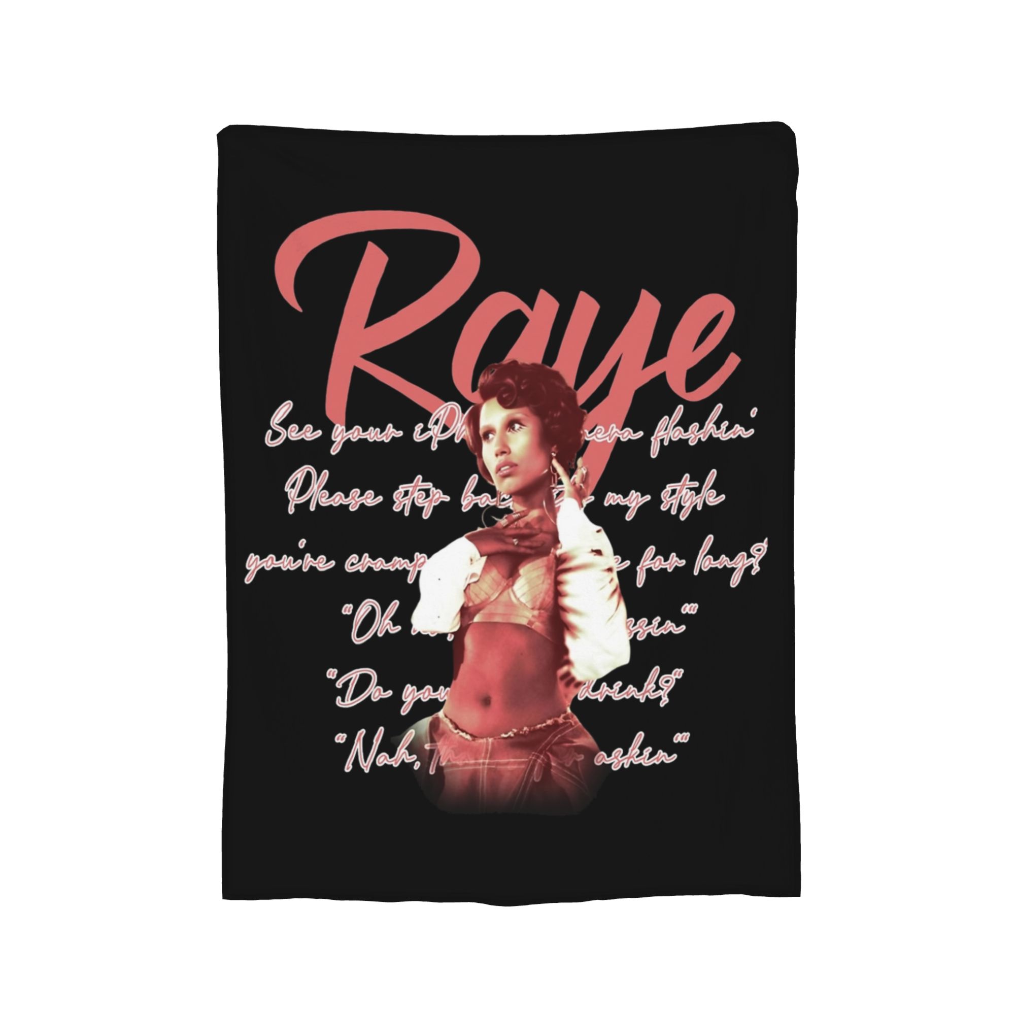 

Singer Raye Blanket Flannel All Season Breathable Warm Throw Blankets for Bedding Outdoor Bedspread 30x40in