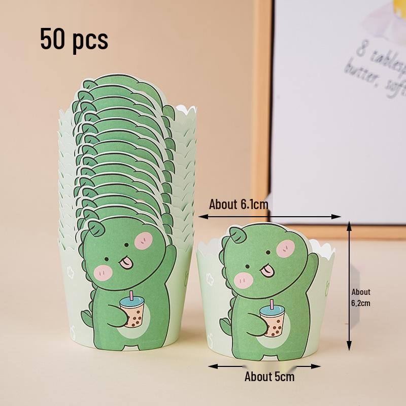 50 Hochtemperatur-Beständige Kraftpapier Muffin- & Chiffon-Kuchenförmchen - Lebensmittelqualität, Einweg, Runde Backförmchen