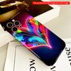 2DFlat Neon Heart Abstract Art Phone Case All Inclusive Film Hard iPhone Case, Compatible with iPhone 18 Pro Max 17 16 15 14 13 12 11