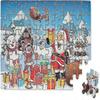 Christmas Wooden Puzzle Children's Puzzle 60 Pieces For Children In Tin Box Children's Birthday Part