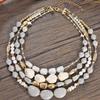 Multi-layer Beaded Necklace, Acrylic Turquoise European and American Style Necklace, High-end Accessories