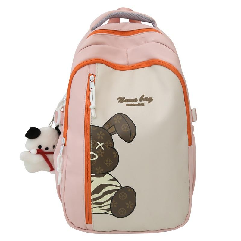 Backpack, High School Large-capacity Backpack, Primary and Middle School Students, Multi-layered Instagram Schoolbag