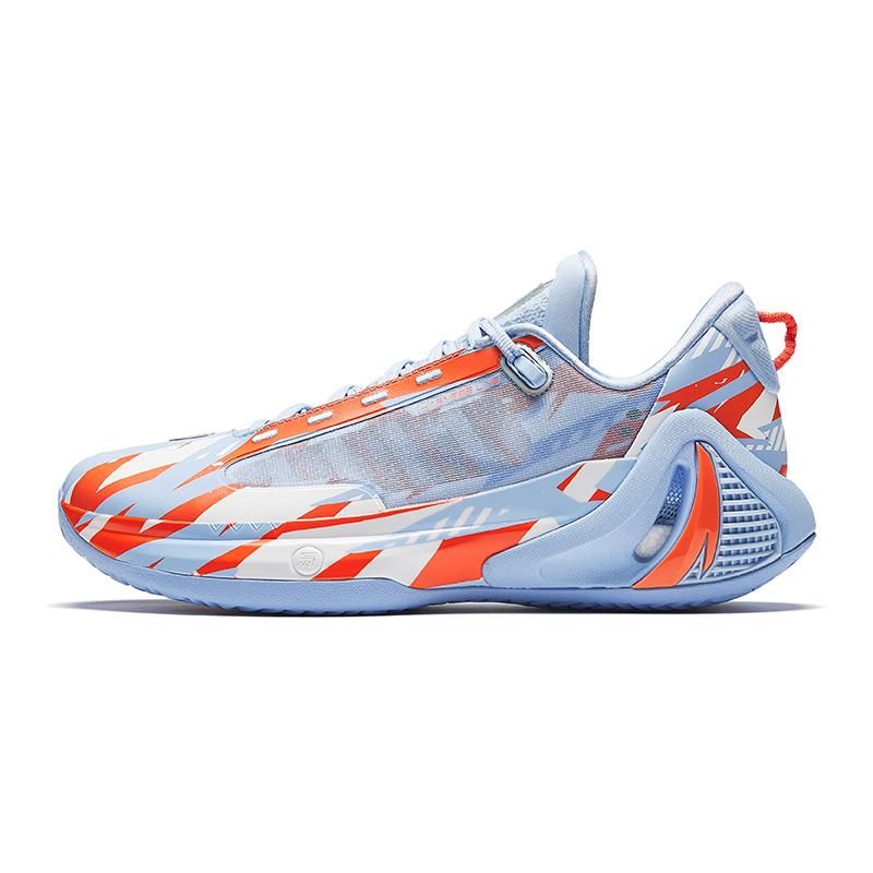Anta GH4 Anti-Slip Wear-Resistant Low-Top Basketball Shoes Men's Bay Blue Coating Sneakers 912341103-6