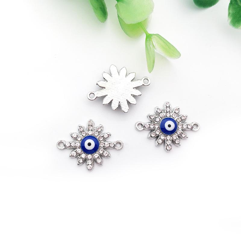Evil Eye Charms with Butterfly & Starfish Connectors for DIY Jewelry Bracelets & Necklaces