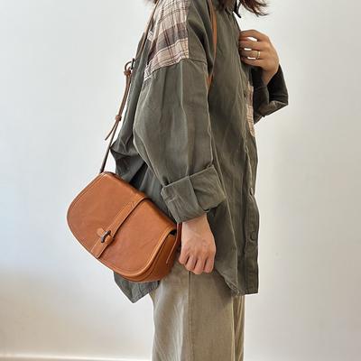 Všestranná dámska taška na voľný čas Pravá koža Jednofarebná Prírodná mäkká hovädzia koža Tašky na rameno a cez telo