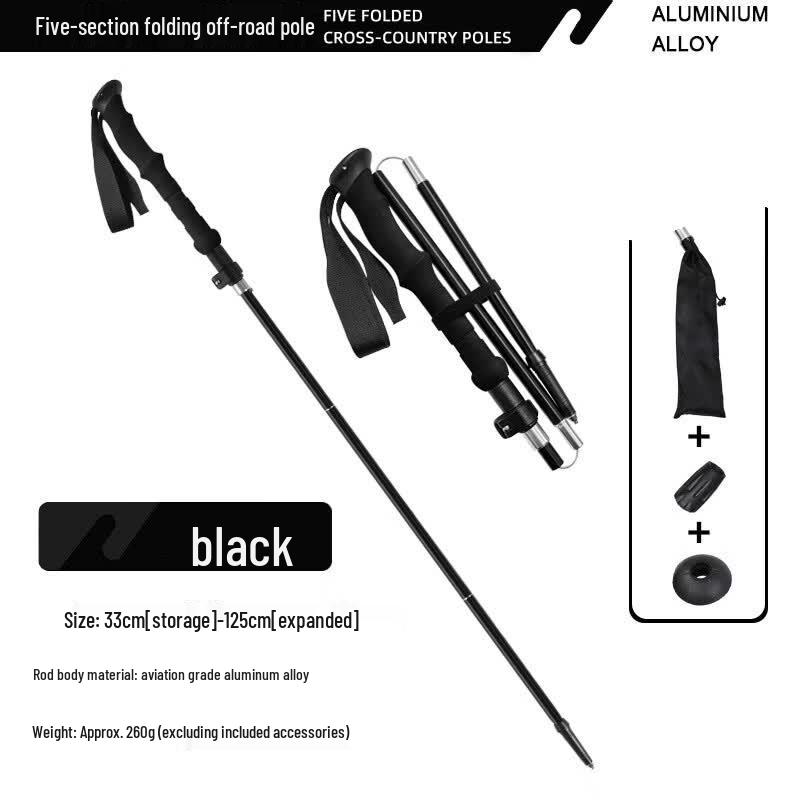 Tolex Aluminum Folding Multifunction Trekking Pole