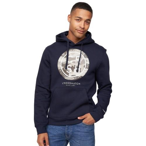 Crosshatch Mens Camfar Hoodie XL blanc