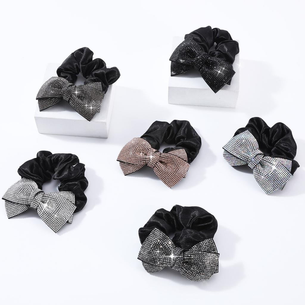 Diamond Bow Hair Band Bun Half-tied Hair Band