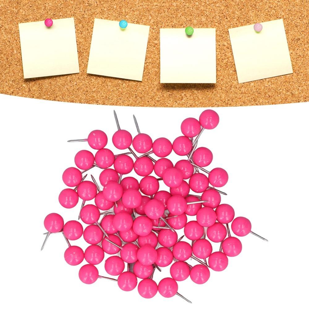 100Pcs Round head Push Pin 9.5*20mm Map Pin Boxed pin Decorative Tack Art arrangement