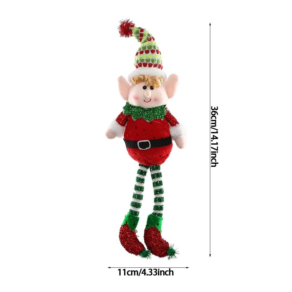 Large Size Christmas Plush Leg Elf Doll Ornaments for Boys and Girls Elf Dolls New Year Home Decorations Christmas Tree Hangings