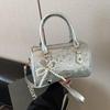 Einzelschulter Damen High-End Crossbody-Tasche Vielseitig Stilvoll Kleine Quadratische Tasche Geeignet für den Arbeitsweg mit Schleife