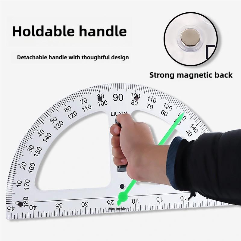 Large Math Geometry Rulers Plastic Geometry Tool for Blackboard White Board Teachers Class Geometry Math Set 40cm
