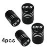 Car Wheel Tire Valve Caps Tyre Stem CGZWT Covers Airdust Waterproof For Mazda CX-5 CX5 2016-2024 Accessories