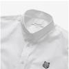 Maison Kitsune Mm00412wc5010 P100 Bold Fox Patch Poplin Mens Shirt