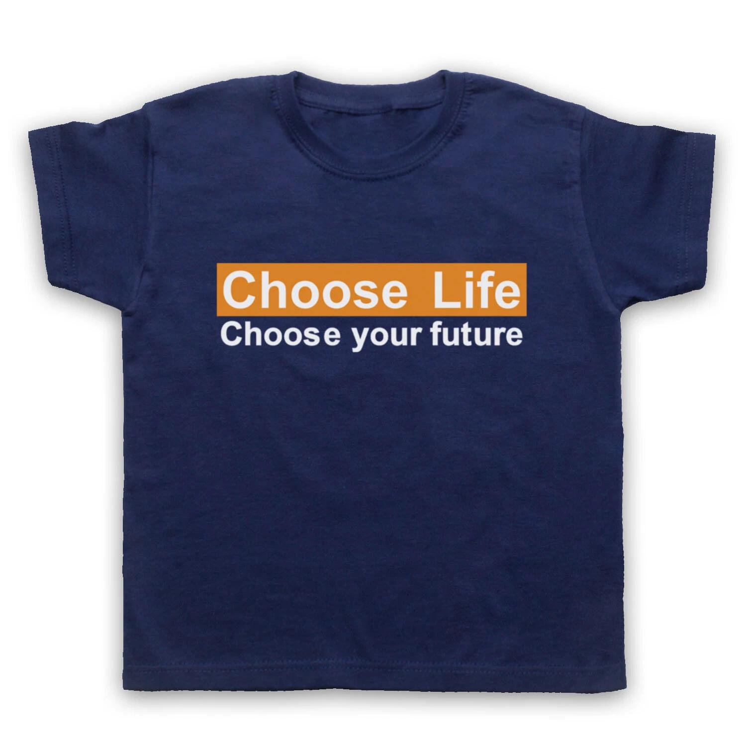 CHOOSE LIFE UNOFFICIAL TRAINSPOTTING ICONIC DRUG FILM KIDS CHILDS T-shirt 130