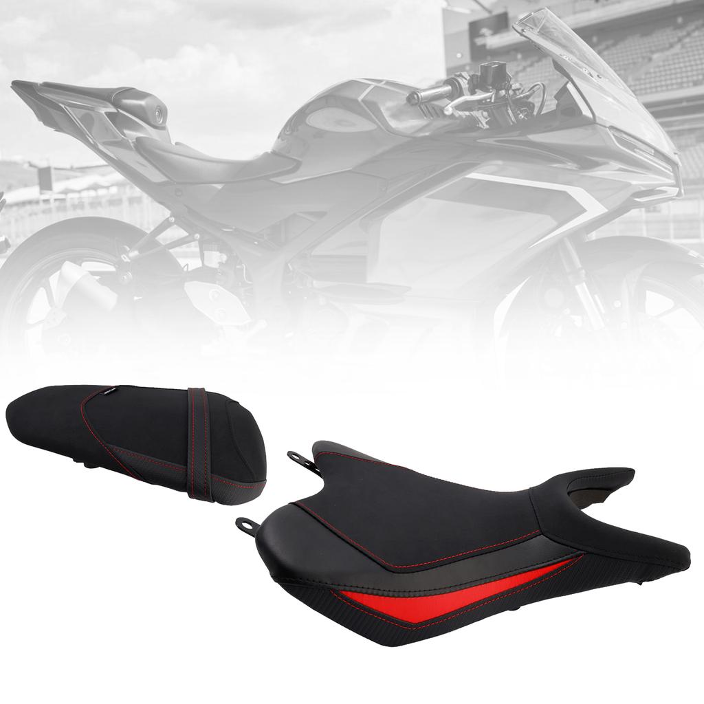 Front&Rear Raider Passenger Cushion Kit Red For Yamaha Yzf-R3 25- Mt-03 25-