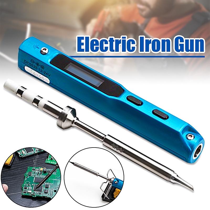 TS100 MINI Digital Electric Soldering Iron Station OLED Programable Interface DC5525 Built-in STM32 Chip Tools Kit New