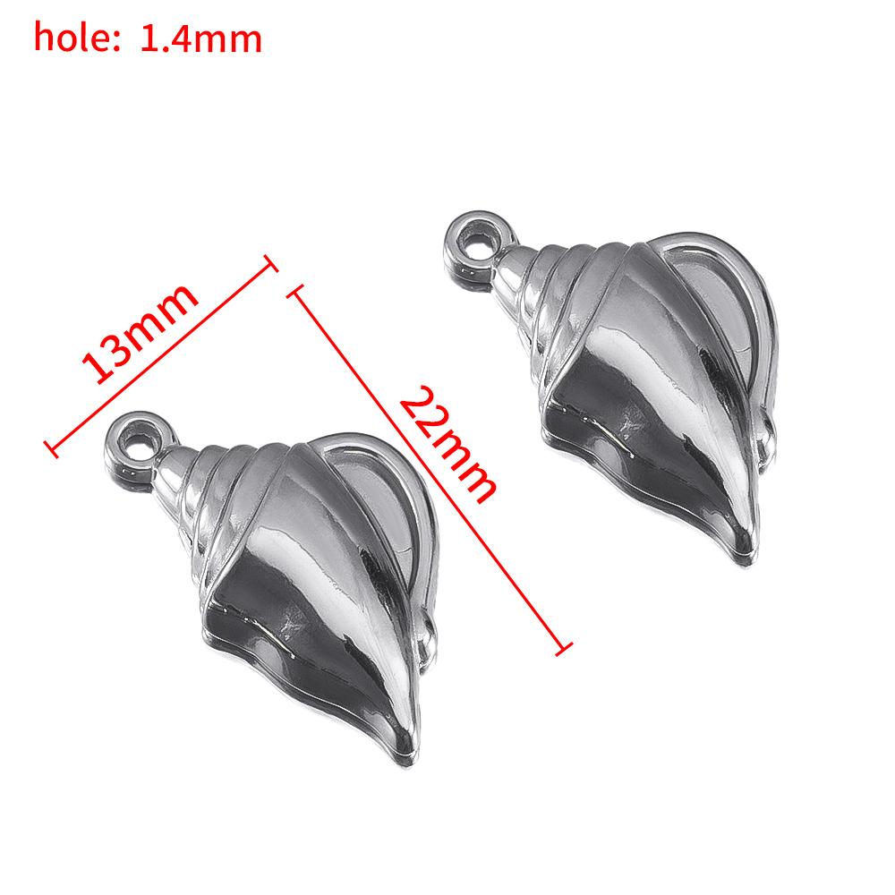 

2pcs Hot Selling Marine Life Stainless Steel Pendant For DIY Marine Series Necklace Hair Accessory Clothing Decoration Materials 2pcs
