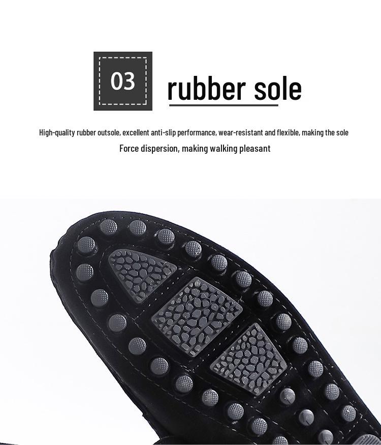 K1008 Men's Suede Moccasin Loafers - Casual Slip-On Driving Shoes for Spring/Summer, Low-Top, Flat Bottom, Large Size