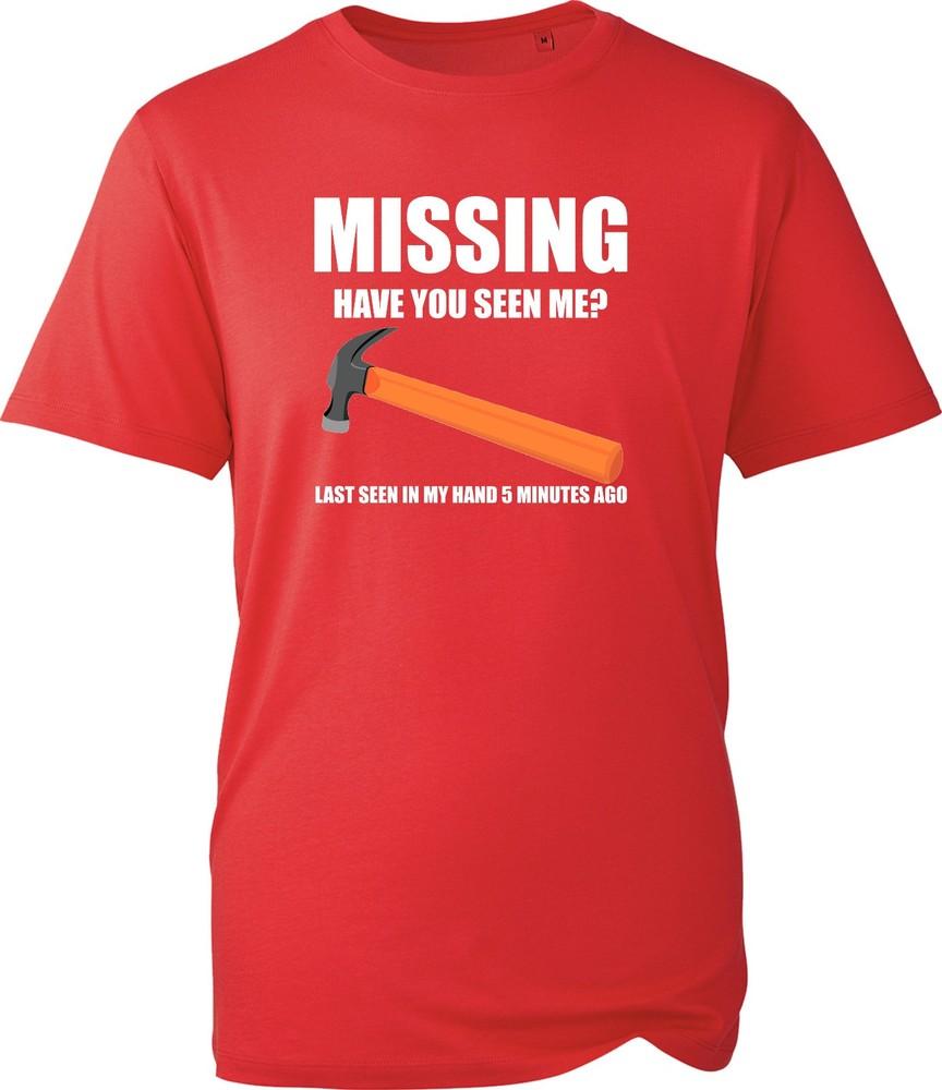 Missing Have You Seen Me Hammer Funny Tshirt Fathers Day Dad Gag Gift Humor Tee S