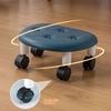 Modern Minimalist Plastic Low Stool Wheeled Quiet Easy Organize Small Chair Hallway Ottoman Living Room Bedroom Home Furniture