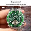 Green Ghost Automatic Tourbillon Men's Watch with Multifunctional Calendar, Luminous Features, and Waterproof Design.