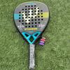 Carbon Fiber Beach Tennis Racket Adults Training Lightweight 95-100g Yellow Blue Triangle Design