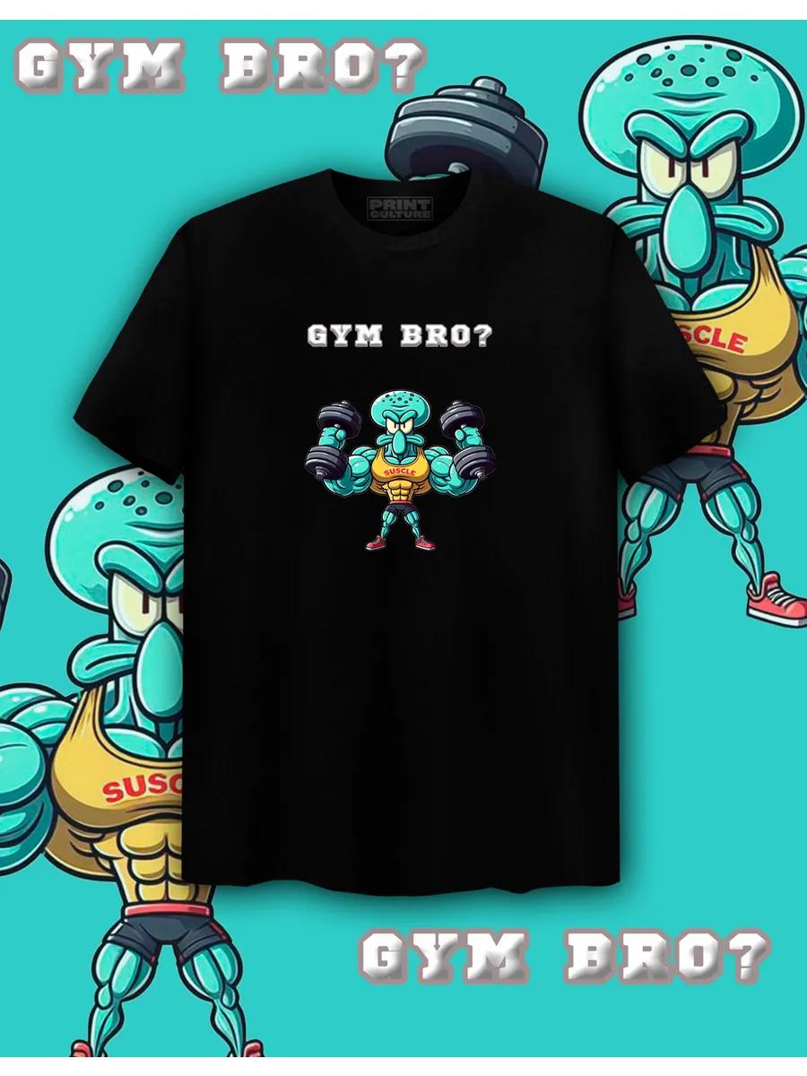 Black T-shirt with Squidward print L
