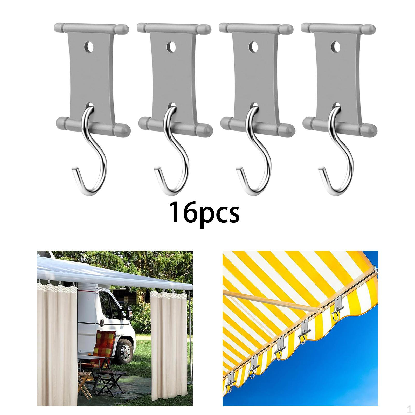 

16 крючков для подвешивания тента для автофургона, крепление для тента, простые в использовании вешалки для одежды